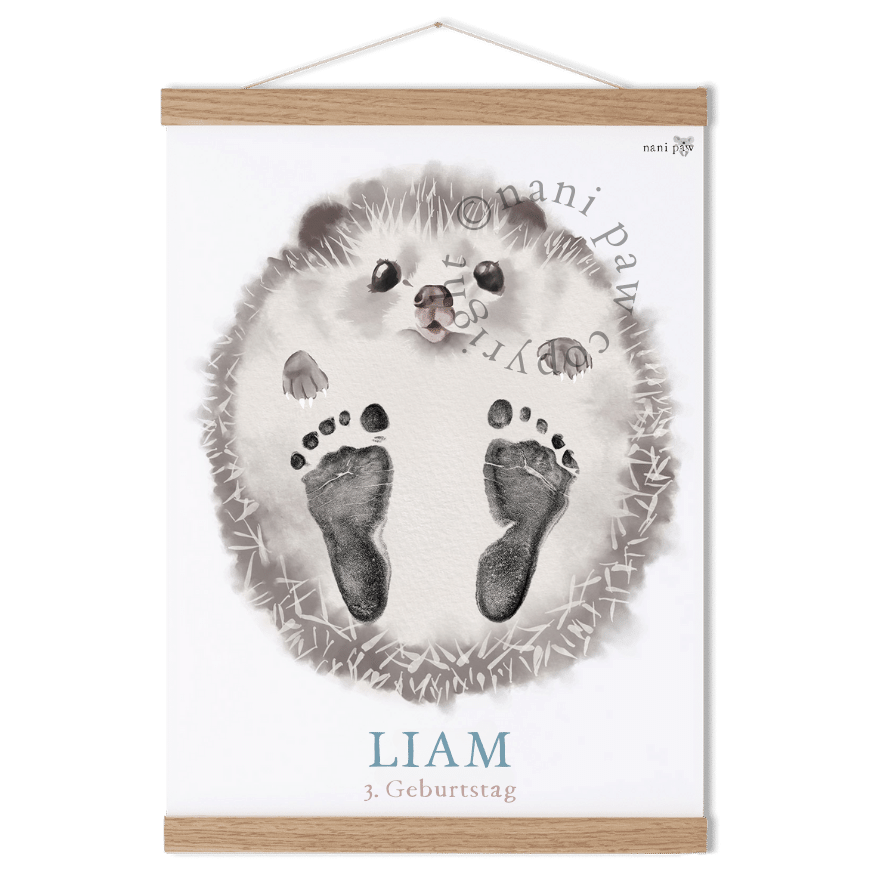 nani paw Baby Tier Fußabdruck sets