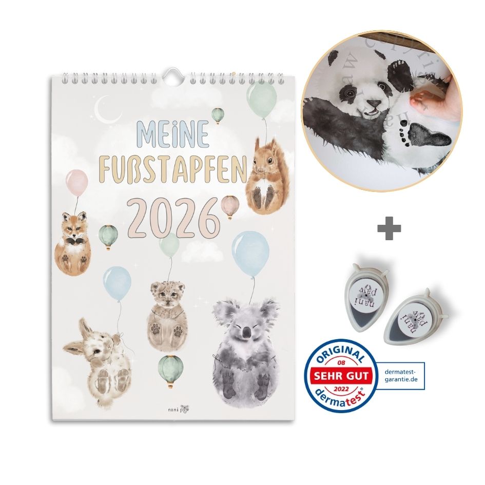 baby fußabdruckset kalender 2026