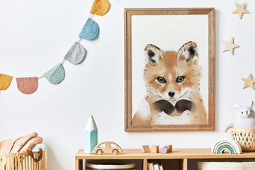 Kinderzimmer Wandbild Fuchs