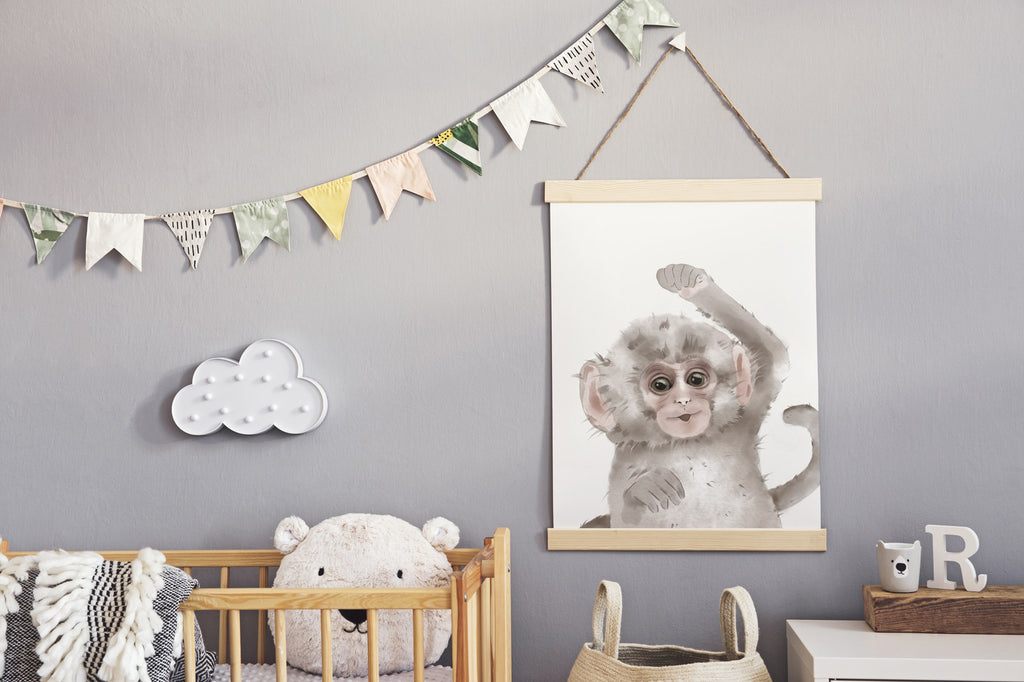 Äffchenbaby Kinderzimmer